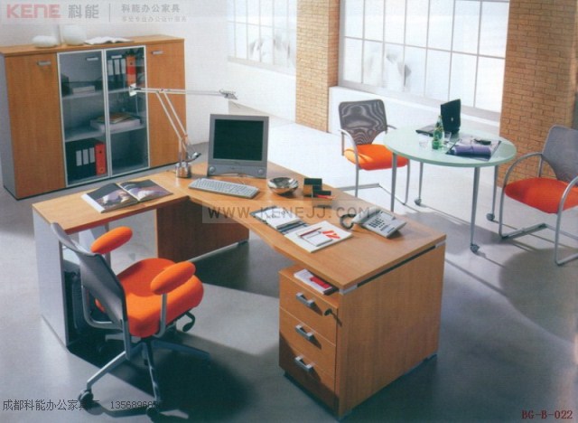 BG-B-022办公家具,办公桌,电脑桌,经理电脑桌,板式办公桌