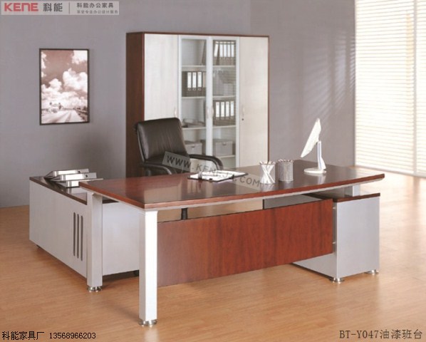 BT-Y047油漆班台,钢架班台,时尚经理桌