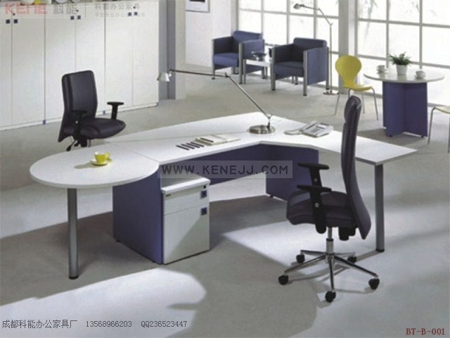 BT-B-001四川钢木办公桌,精品经理桌,成都热销型板式主管桌