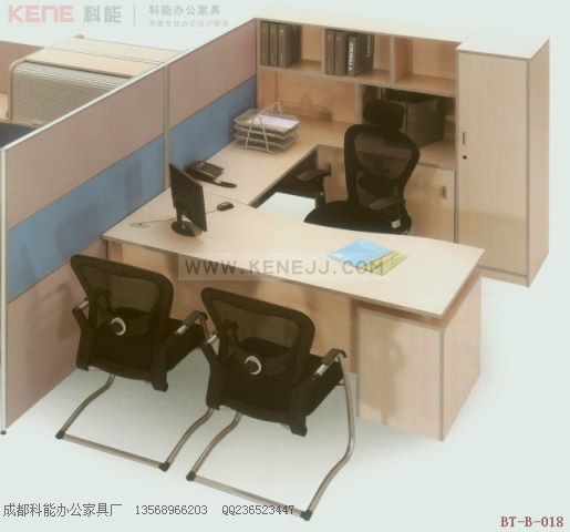 BT-B-018成都钢木办公班台,板式经理桌,四川时尚主管桌