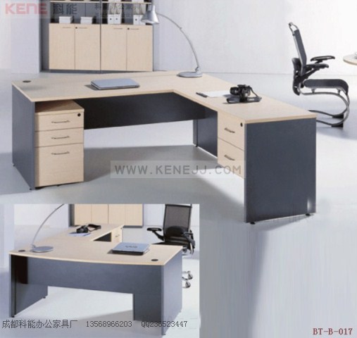 BT-B-017四川现代主管桌,常规经理桌,成都办公家具
