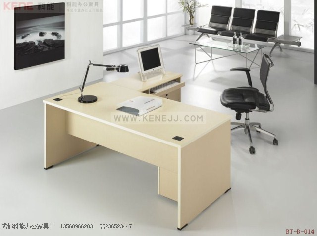 BT-B-014成都简洁经理桌,成都办公家具,四川现代主管桌