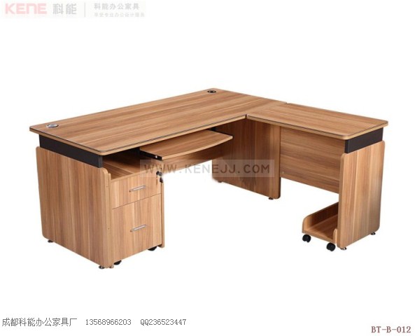 BT-B-012四川办公家具,钢木主管桌,成都常规板式班台
